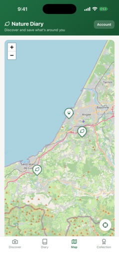 Map of finds